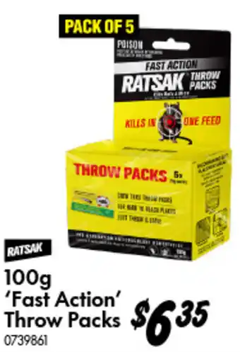 Bunnings Fast Action Throw Packs offer