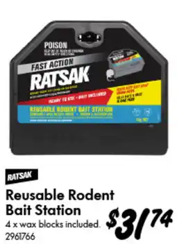 Bunnings Reusable Rodent Bait Station offer