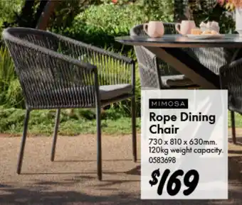 Bunnings Rope Dining Chair offer