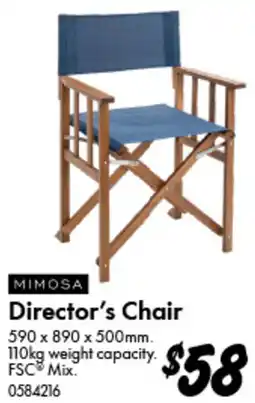 Bunnings Director's Chair offer