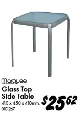 Bunnings Glass Top Side Table offer