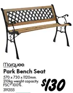 Bunnings Park Bench Seat offer