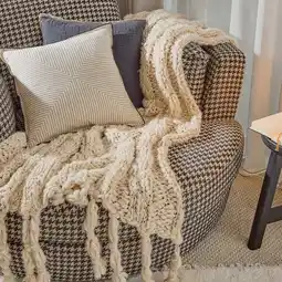 Pillow Talk Willow Knitted Throw by M.U.S.E offer