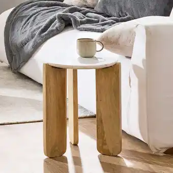 Pillow Talk Banks Marble Side Table by M.U.S.E offer