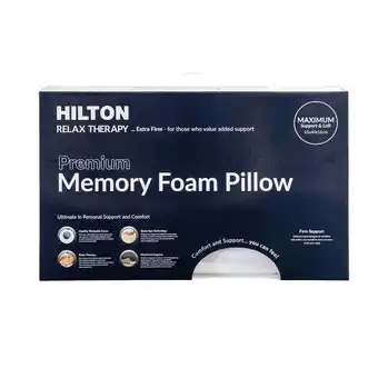 Pillow Talk Relax Therapy High Memory Foam Pillow by Hilton offer