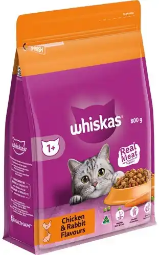 IGA Whiskas Dry Cat Food 800g Selected Varieties offer