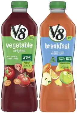 IGA V8 Fruit & Vegetable Juice 1.25 Litre Selected Varieties offer