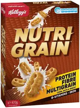 IGA Kellogg’s Nutri-Grain 470g offer