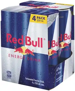 IGA Red Bull Energy Drink 4x250mL Selected Varieties offer