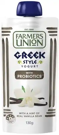 IGA Farmers Union Greek Style Yogurt 130g Selected Varieties offer