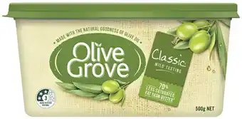 IGA Olive Grove Spread 500g Selected Varieties offer