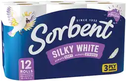 IGA Sorbent Toilet Tissue 12 Pack Selected Varieties offer