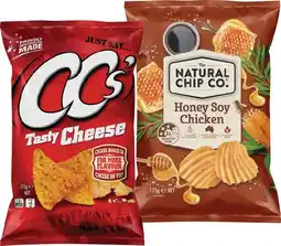 IGA The Natural Chip Co. Chips 150‑175g or CC’s Corn Chips 175g Selected Varieties offer