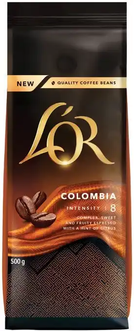 IGA L’OR Quality Coffee Beans 500g Selected Varieties offer