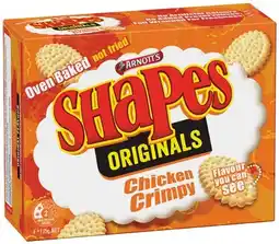 IGA Arnott's Shapes 130‑190g, Jatz 225g or Clix 250g Selected Varieties offer