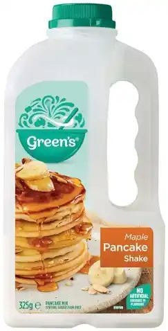 IGA Green’s Pancake Shake 325‑375g Selected Varieties offer