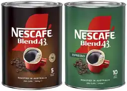 IGA Nescafé Blend 43 Coffee 500g or Gold Original 400g Selected Varieties offer