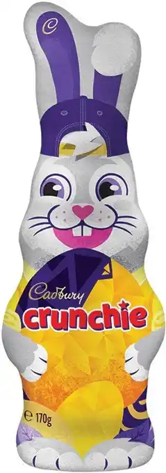 IGA Cadbury Chocolate Crunchie Bunny 170g, Old Gold Bunny or Dream Bunny 150g offer