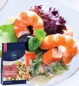 IGA Global Seafoods Prawn Cutlets Cooked & Peeled Tail On 1kg offer