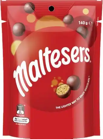 IGA Maltesers 120‑140g or M&M’s 130‑180g or Pods 160g Selected Varieties offer