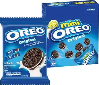 IGA Oreo Mini 204g or Oreo Original 248g Selected Varieties offer