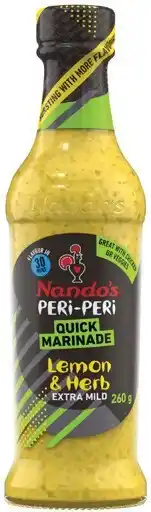 IGA Nando’s Lemon & Herb Marinade 260g or Peri-Peri 262g offer