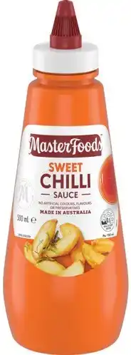 IGA MasterFoods Sweet Chilli Squeezy Sauce 500mL offer