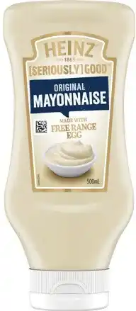 IGA Heinz Seriously Good Mayonnaise or Aioli Squeezy 500mL Selected Varieties offer