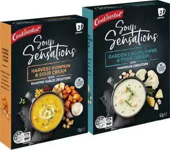 IGA Continental Soup Sensations 2 Serve Selected Varieties offer