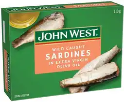 IGA John West Sardines 110g Selected Varieties offer