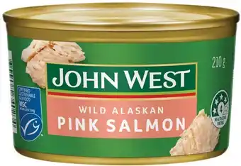 IGA John West Wild Alaskan Pink Salmon 210g offer