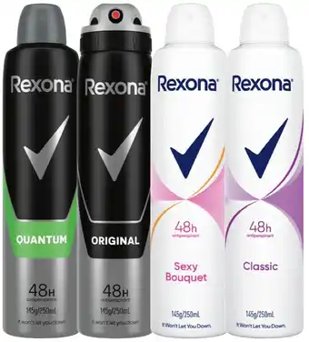 IGA Rexona Antiperspirant 250mL Selected Varieties offer