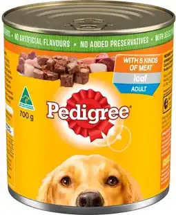 IGA Pedigree Dog Food 700g Selected Varieties offer