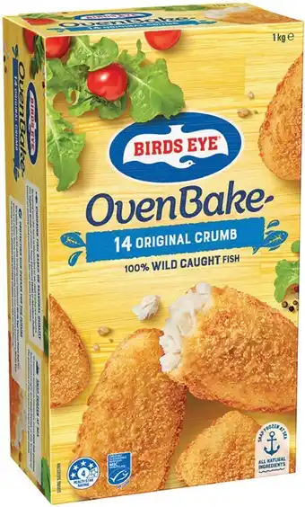 IGA Birds Eye Oven Bake Original Crumb Fish Fillets 1kg offer