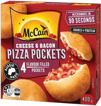 IGA McCain Pizza Pockets 400g Selected Varieties offer