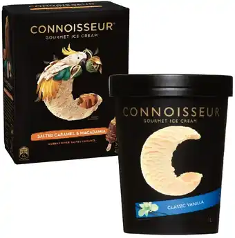 IGA Connoisseur Gourmet Ice Cream 4-6 Pack or 1 Litre Selected Varieties offer