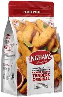 IGA Ingham’s Chicken Breast Tenders or Wings 1kg Selected Varieties offer