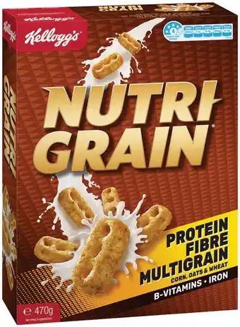 IGA Kellogg’s Nutri-Grain 470g offer