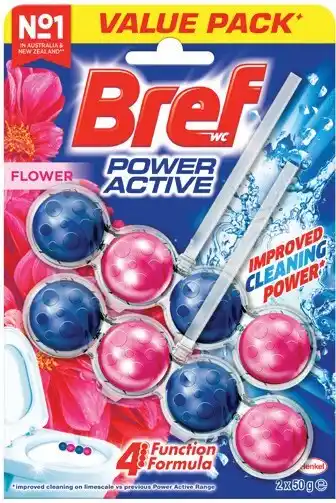 IGA Bref Rim Block Toilet Cleaner 2 Pack Selected Varieties offer