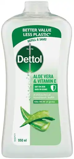 IGA Dettol Liquid Hand Wash Refill 950mL Selected Varieties offer