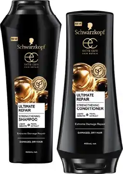 IGA Schwarzkopf Extra Care Hair Repair Shampoo or Conditioner 400mL Selected Varieties offer