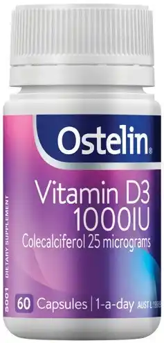 IGA Ostelin Vitamin D3 1000IU Capsules 60 Pack offer