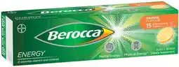 IGA Berocca Energy Effervescent Tablets 15 Pack Selected Varieties offer