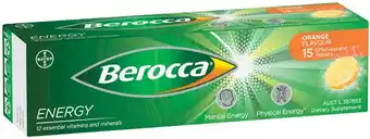 IGA Berocca Energy Effervescent Tablets 15 Pack Selected Varieties offer