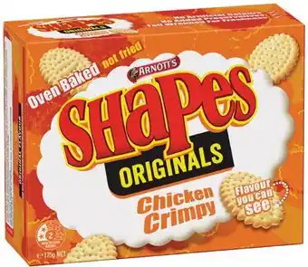 IGA Arnott’s Shapes 130‑190g, Savoy 225g or Clix 250g Selected Varieties offer