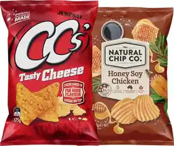 IGA The Natural Chip Co. Chips 150‑175g or CC’s Corn Chips 175g Selected Varieties offer