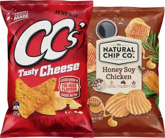 IGA The Natural Chip Co. Chips 150‑175g or CC’s Corn Chips 175g Selected Varieties offer