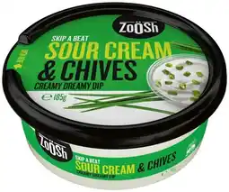 IGA ZoOSh Dip 185g Selected Varieties offer