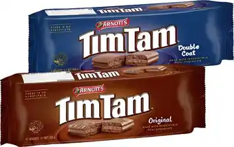 IGA Arnott's Tim Tam Chocolate Biscuits 165‑200g Selected Varieties offer