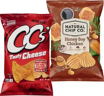 IGA The Natural Chip Co. 150-175g, CC’s Corn Chips 175g Selected Varieties offer